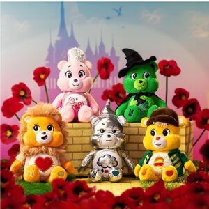 Care Bears xWicked 9” RARE  All 5 Glinda Elphaba Scarecrow Tinman Tenderheart Bx